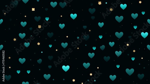 Seamless pattern with blue ...