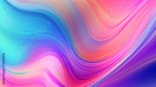 Fluid Color Swirls in Blue and Pink Abstract Desktop Wallpaper 