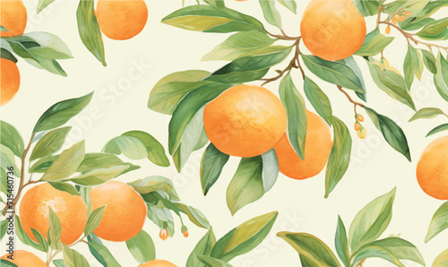background illustration pattern with oranges
