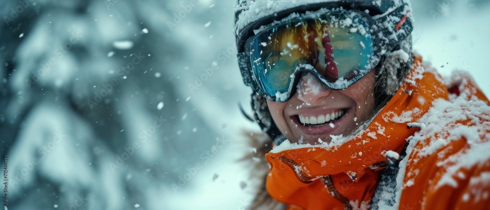 snow skiing with a smile on your face.