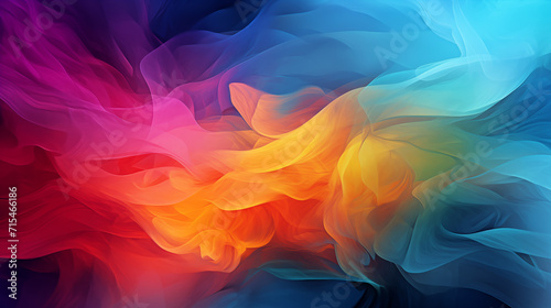 Bright colorful vibrant liquid waves with gradient.