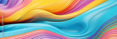 Vibrant rainbow liquid pastel melted plastic texture on wrinkled silicone sheet background