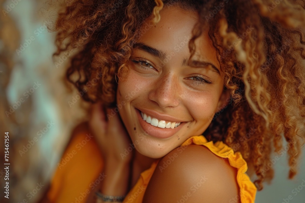 A laughing, joyful African woman, radiating beauty and confidence in a relaxed outdoor portrait. A laughing, joyful African woman, radiating beauty and confidence in a relaxed outdoor portrait.