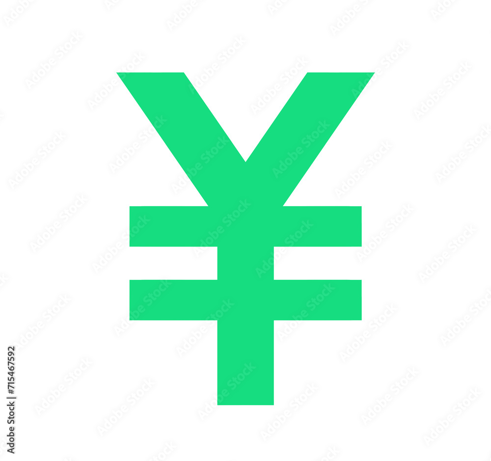 Fototapeta premium シンプルな緑色の円マーク