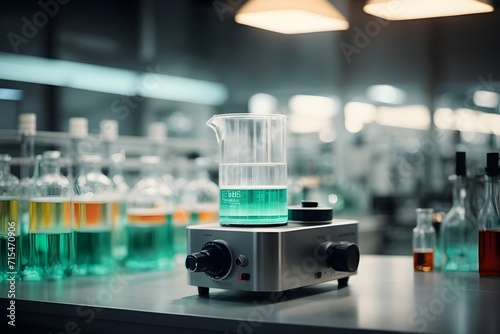 laboratory equipment in laboratory, chemical lab  photo