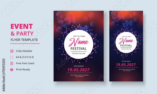Festival Flyer Template, Festival Poster Template, Multipurpose Festival Flyer Poster, DL Flyer