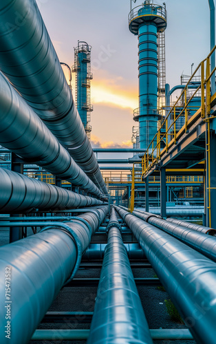 Plant for the production and distribution of gas