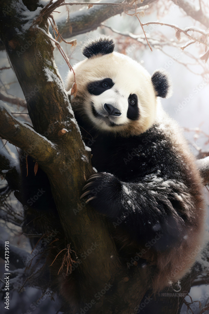 Obraz premium funny panda bear8