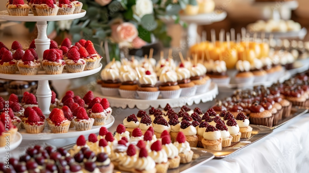 Desserts at the hotel