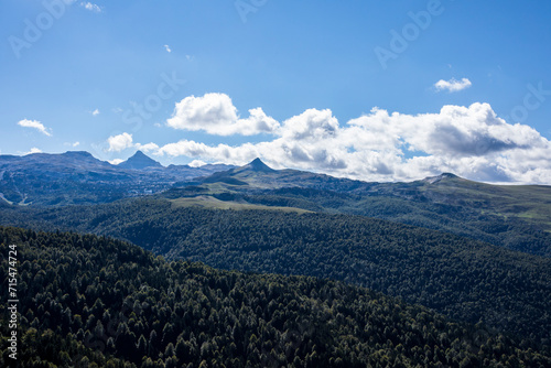 Summer landscape in the mountains of Navarra  Pyrenees  Spain