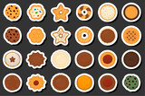 Illustration on theme fresh sweet tasty cookie of consisting various ingredients