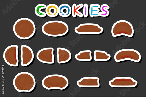 Illustration on theme fresh sweet tasty cookie of consisting various ingredients