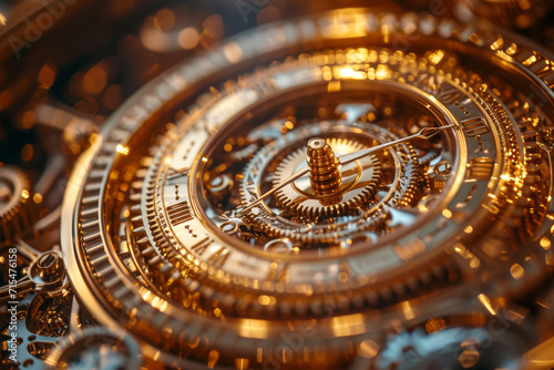 Wallpaper Mural Nahaufnahme von Zahnrädern an einer alten Uhr Torontodigital.ca