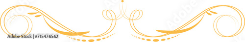 Swirl divider, floral divider 