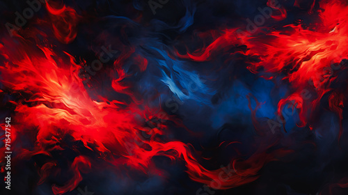 ダイナミックな赤と青の炎の背景