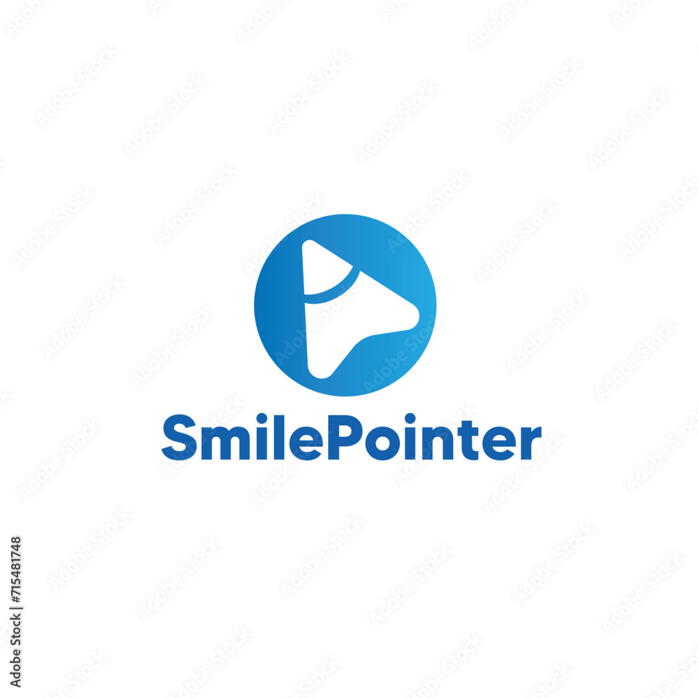 smile pointer logo vector smile pointer logo vector