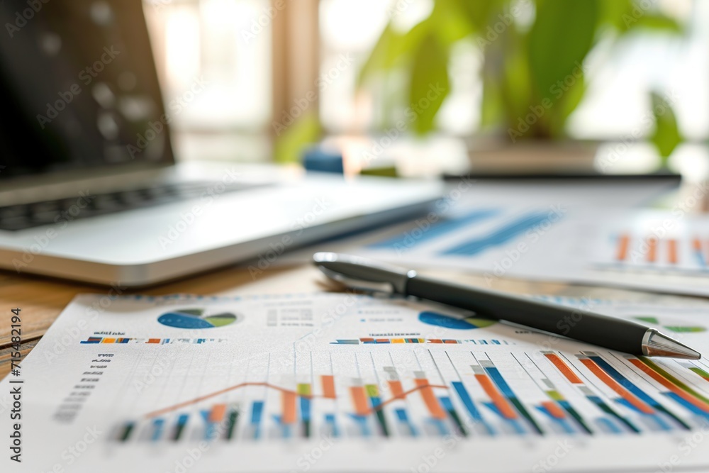 Fototapeta premium Business Financing Accounting Banking Concept, business people analyzing cost graphs on desks at conference room