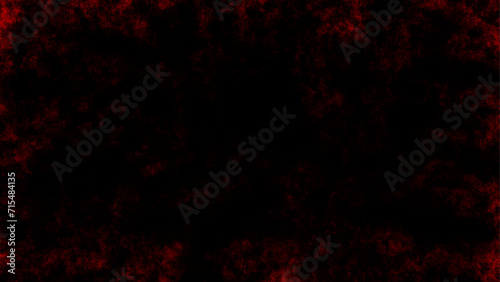Distressed red grunge texture on dark background, vector