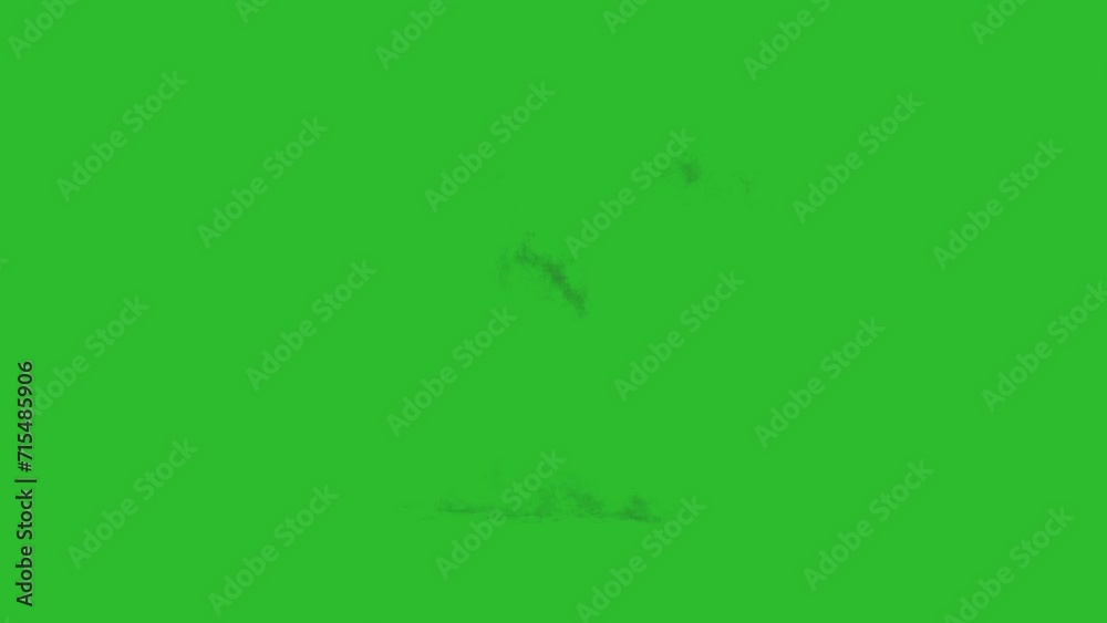 Artillery explosion on green screen and black background with alpha channel Artillery explosion on green screen and black background with alpha channel