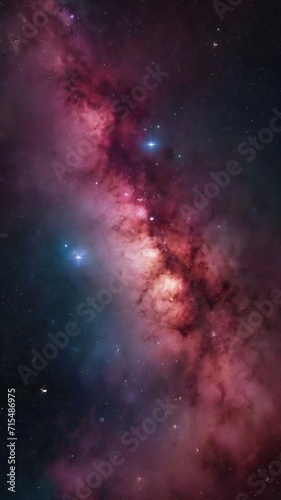 Colourful night sky with stars and nebula © Wix