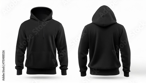 black hoodie front and back mockup blank black hoodie template mockup