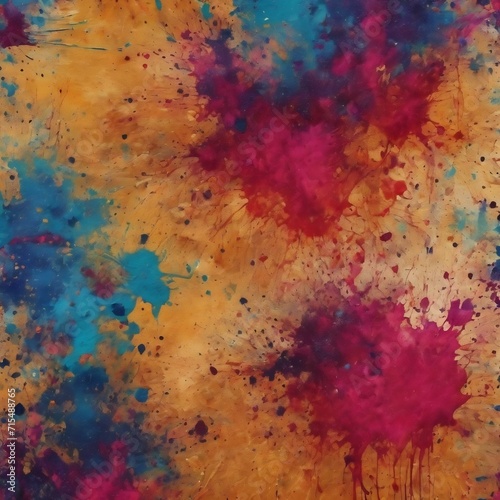 Grunge style canvas texture background with splats and stains © Wix