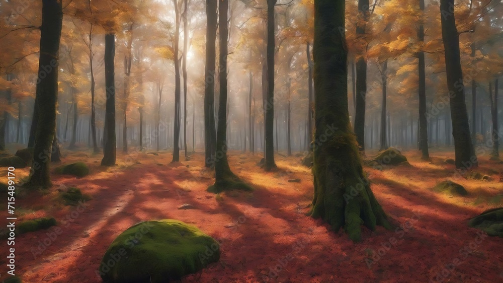 Obraz premium Autumn forest.