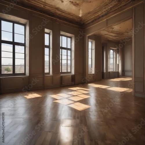 Empty room with windows