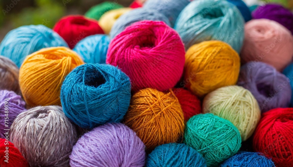 Hues Unleashed: A Stack of Varied Yarn Beauties