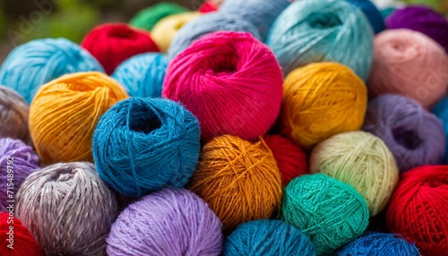 Hues Unleashed: A Stack of Varied Yarn Beauties"