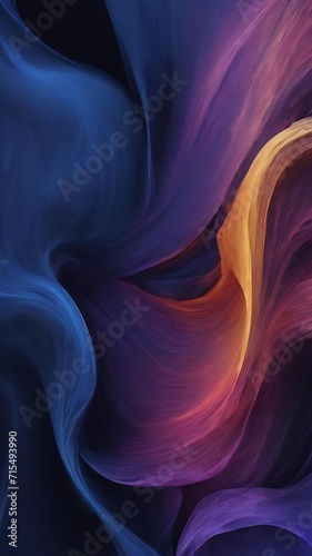 Navy blue smoky art abstract background