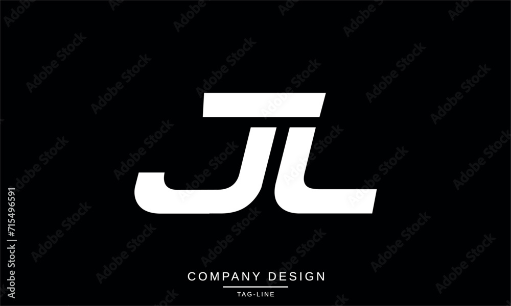 JL, LJ, Abstract Letters Logo Monogram JL, LJ, Abstract Letters Logo Monogram