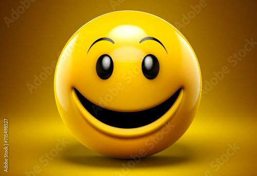 A cheerful yellow smiley face emoticon representing the joy and positivity