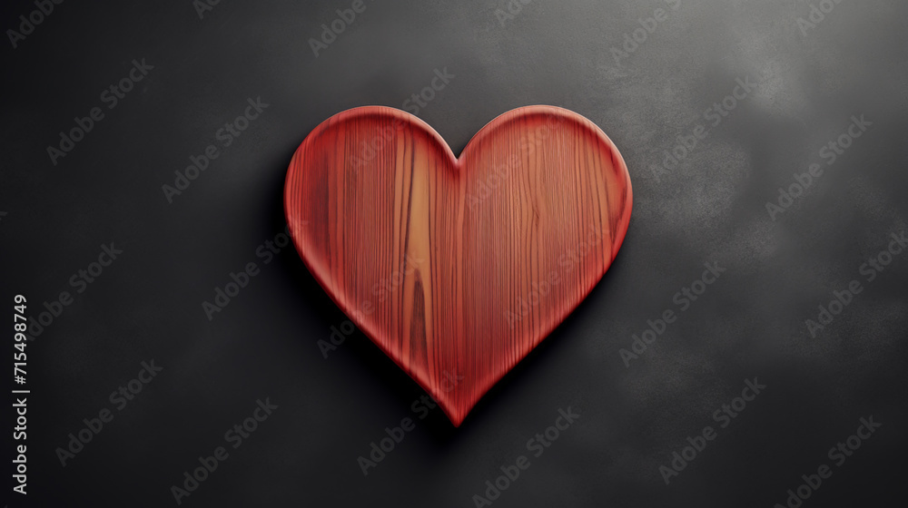 Wooden heart shape background Wooden heart shape background