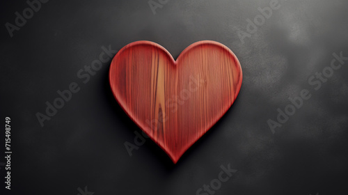 Wooden heart shape background