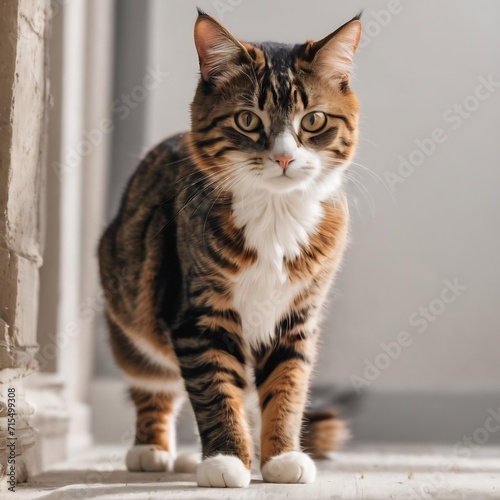 The cat on white background © Wix