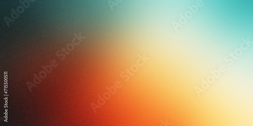 Teal orange black color gradient background, grainy texture effect, poster banner landing page backdrop design