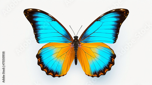 Graceful Swallowtail Butterfly, Standing on a Flower, Wings Spread, Isolated on Transparent Background - Beautiful Nature and Wildlife Close-Up Photography