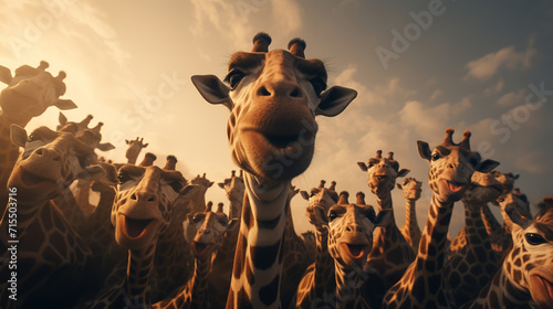 Giraffe Family photo