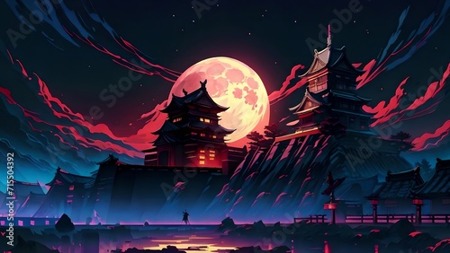 Japanese background, landscape, wallpaper, pc wallpaper, Asian background