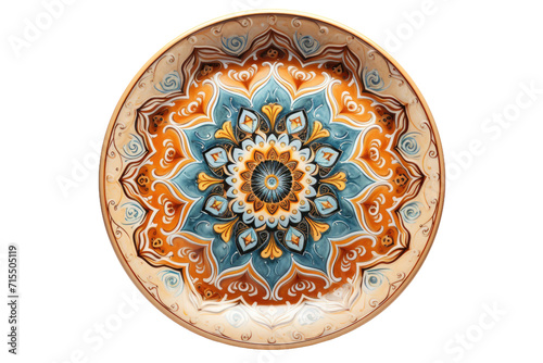 Mandala Pottery Isolated On Transparent Background