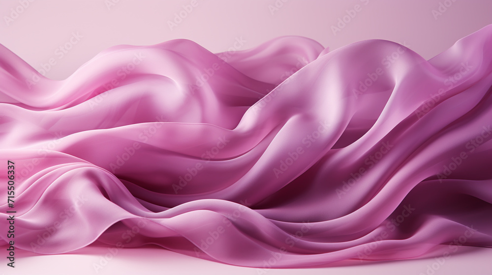 Obraz premium Soft focus texture of the silk fabric, pastel pink. Faded pink fabric background. Crumpled soft rose color satin texture