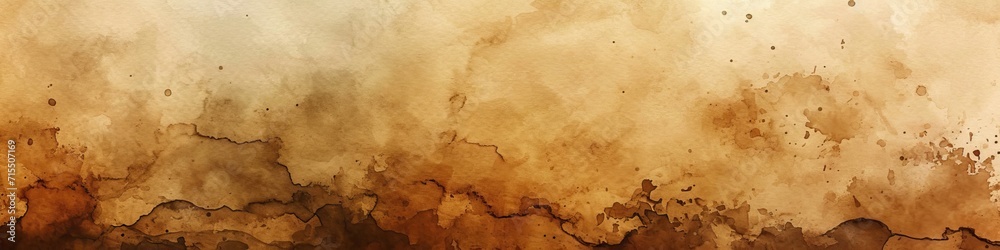 Abstract watercolor background in shades of brown
