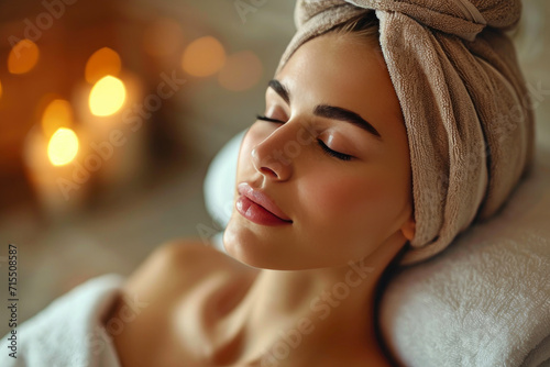 Alluring Lady Finds Joy in Exclusive Spa Experience