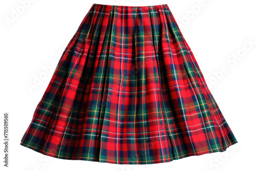 Tartan Skirt Design Isolated On Transparent Background