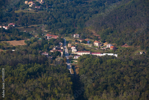 Distant view of Livade, Croatia photo