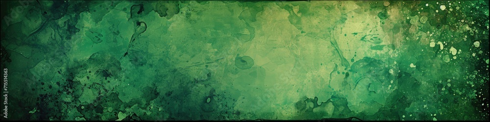 Green background with abstract vintage