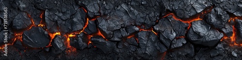 Background with abstract texture of black lava stone