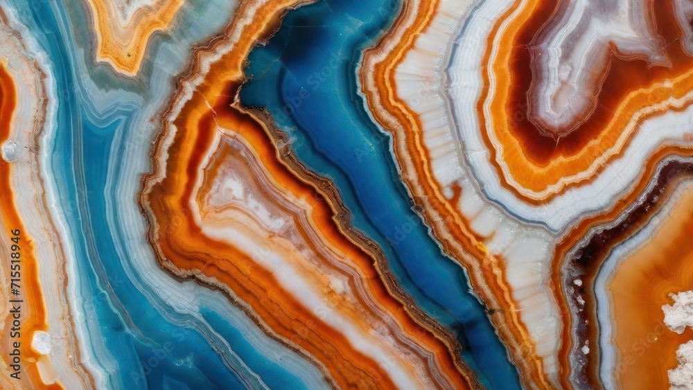 Colorful agate texture details, generative, AI Colorful agate texture details, generative, AI