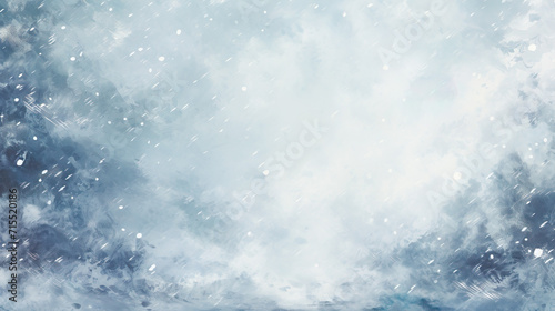 大雪のイメージイラスト風景